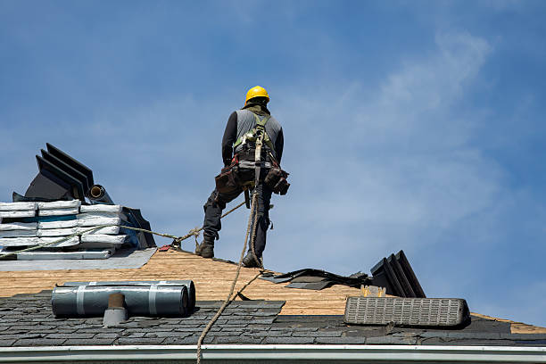 Professional Gutter Installation technician working in Wallowa, OR